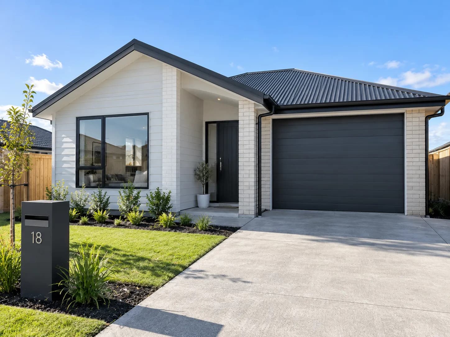 A finished Finer Builds new home.