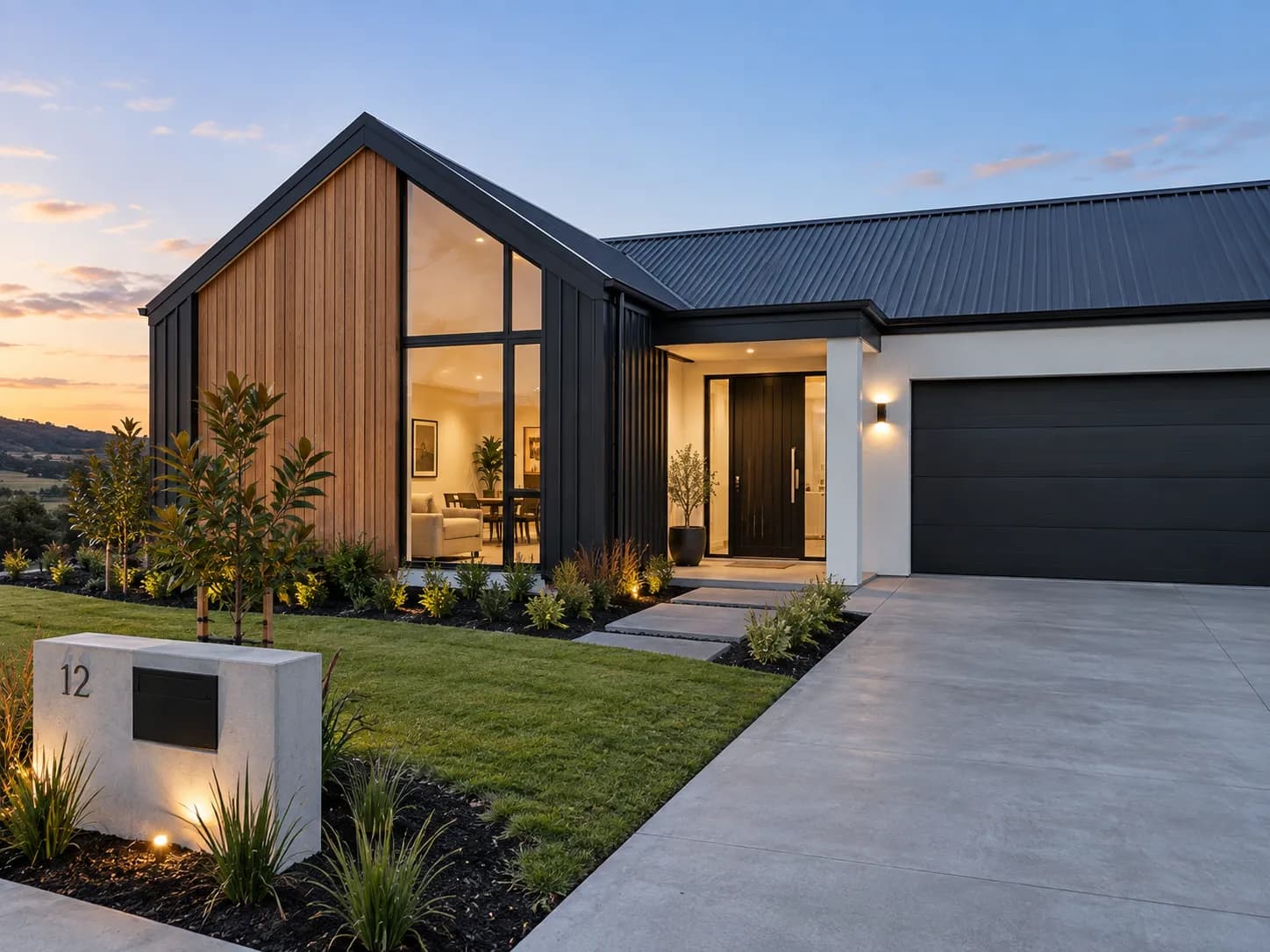 A finished Finer Builds new home.