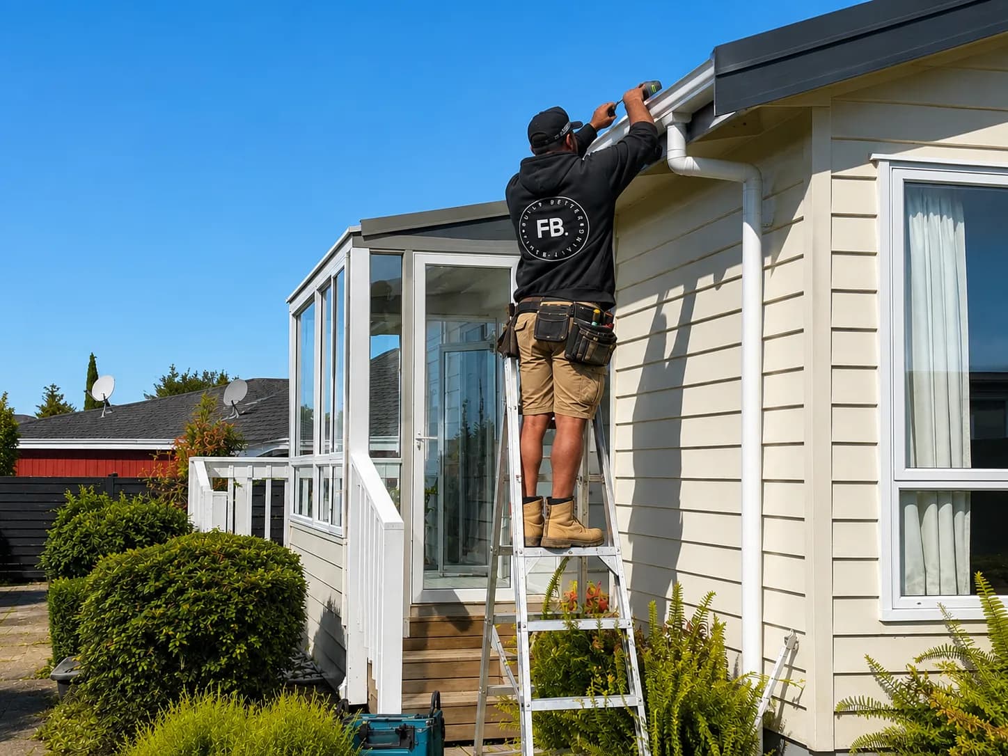 Finer Builds carrying out property maintenance and repair work.